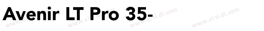 Avenir LT Pro 35字体转换